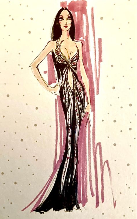 Bob Mackie butterfly dress opening costume for Cher’s TV show circa 1975 Cher Red Carpet Looks, Cher Outfits 70s Dress, Cher Stage Outfits, Cher Butterfly Outfit, Cher Show Outfit, The Cher Show Outfits, Cher Dress 70s, Butterfly Dress Sketch, Bob Mackie Dress