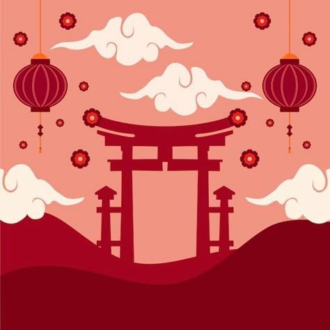 Chinese new year theme background | Premium Vector #Freepik #vector #tiger-2022 #chinese-new-year-2022 #chinese-cartoon #chinese-culture Noodle Box Packaging, Chinese Culture Design, Chinese Journal, Chinese New Year Theme, Graduation Designs, History Of Japan, Chinese New Year Background, New Year Theme, Chinese New Year Poster