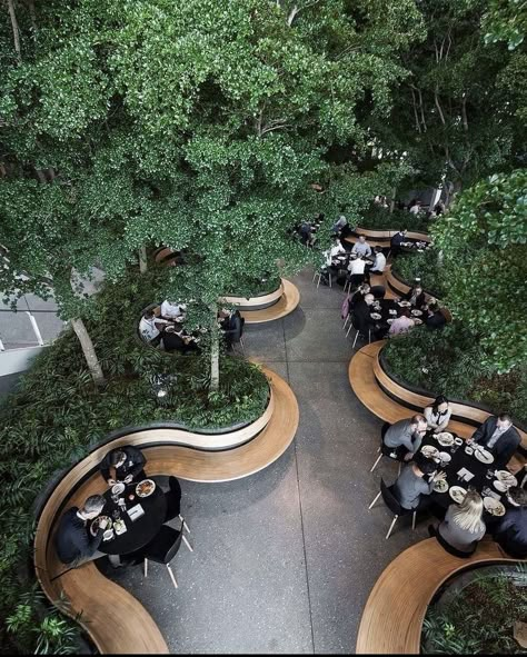 Public Space Design, Urban Landscape Design, Green Architecture, Landscape Architecture Design, Outdoor Restaurant, Parking Design, Public Spaces, Cafe Design, Outdoor Design