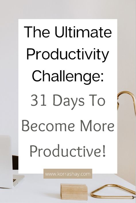 The ultimate productivity challenge! Follow this guide for 31 days to become more productive. Productivity challenge to boost productivity! Organizing Schedule, Procrastination Motivation, Things To Do At Night, Master To Do List, Happy Planner Inserts, Become Productive, Productivity Challenge, Become More Productive, Morning Aesthetic