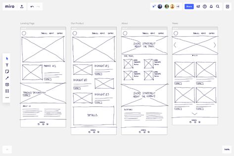 Low Fidelity Wireframe Template & Example for Teams | Miro Website Wireframe Templates, Wireframe Web, Wireframe Sketch, Editorial Calendar Template, Social Media Calendar Template, Ux Wireframe, Wireframe Template, Web Design User Interface, Wireframe Website