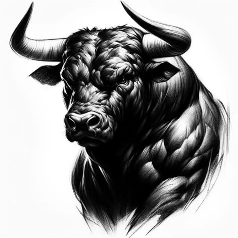 Bull Art Drawing, Ox Tattoo, Taurus Bull Tattoos, Bull Artwork, Chest Tattoo Drawings, Bull Tattoo, Taurus Bull, Animal Tattoo Ideas, Bull Tattoos