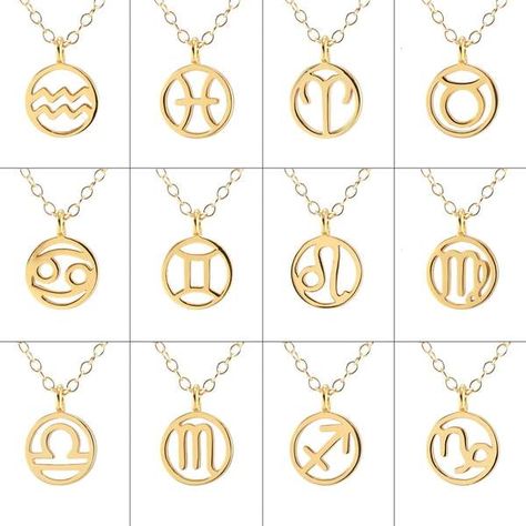 Zodiac Jewellery, Half Moon Bay California, Zodiac Signs Symbols, Half Moon Bay, Symbol Necklace, 22 December, Gold Pendant Jewelry, Written In The Stars, Zodiac Pendant