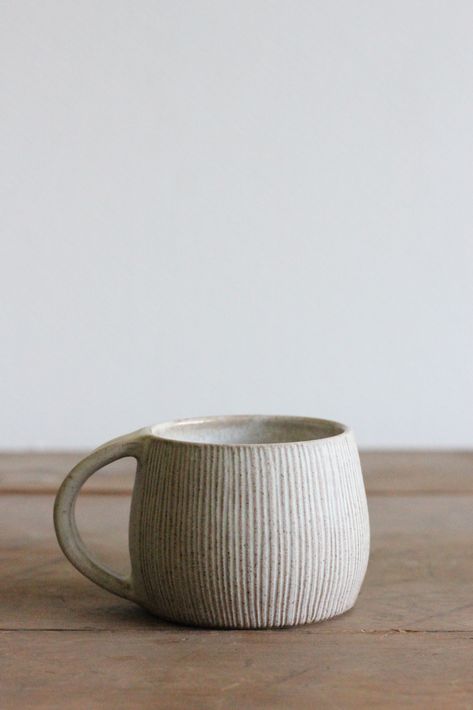 Handmade mug by Hilda Carr Pottery Pottery Wheel Projects Inspiration, Handmade Ceramic Mugs Ideas, Pottery Wheel Mug, Hand Building Mug Ideas, Pottery Mugs Ideas, Handbuild Mugs, Pottery Mugs Handmade, Hand Building Mug, Handthrown Mug