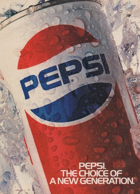 1980s Posters, Soda Ads, 80s Ads, 80s Posters, Pepsi Ad, Pepsi Vintage, 80s Poster, Retro Packaging, Y2k Posters