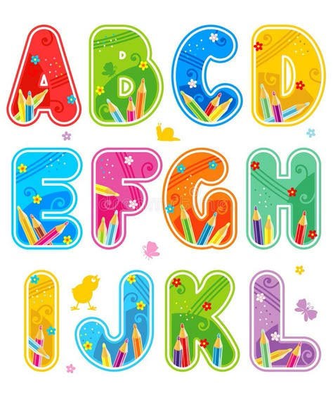 Font Design Alphabet, Cute Fonts Alphabet, Free Printable Clip Art, Free Printable Alphabet Worksheets, Alphabet Letter Templates, Letters Printable, Printable Alphabet Worksheets, Colorful Alphabet, Design Alphabet