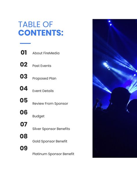 Music Event Sponsorship Proposal Template Visme Film Sponsorship Proposal, Event Sponsorship Proposal, Leela Movie, Event Proposal Template, Sponsorship Package, Event Proposal, Sponsorship Proposal, Event Sponsorship, Events Planning