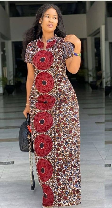 Africa Fashion Woman Dress Long, Africa Fashion Traditional Woman Dresses, Latest African Fashion Dresses Kitenge, Kaftans Dresses Modern, Classy Ankara Styles, Ankara Dress Designs, African Attire Dresses, African Fabric Dress, Long African Dresses