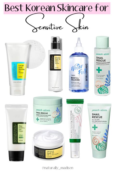 Skincare Product Recommendation, Glass Skin For Sensitive Skin, Best Korean Skincare For Sensitive Skin, Best Korean Skincare Products For Sensitive Skin, Korean Skincare Essentials, Korean Sensitive Skin Care, Korean Skincare Routine Sensitive Skin, K Beauty Cleanser, Korean Skincare Routine For Combination Acne Prone Skin