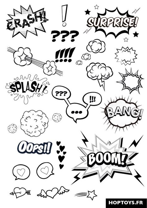 Comic Design Ideas, Manga Ideas Story, How To Draw A Comic, Comic Emotions, Vignette Drawing, Ideas De Comics, Comic Elements, Comic Effect, How To Draw Comics