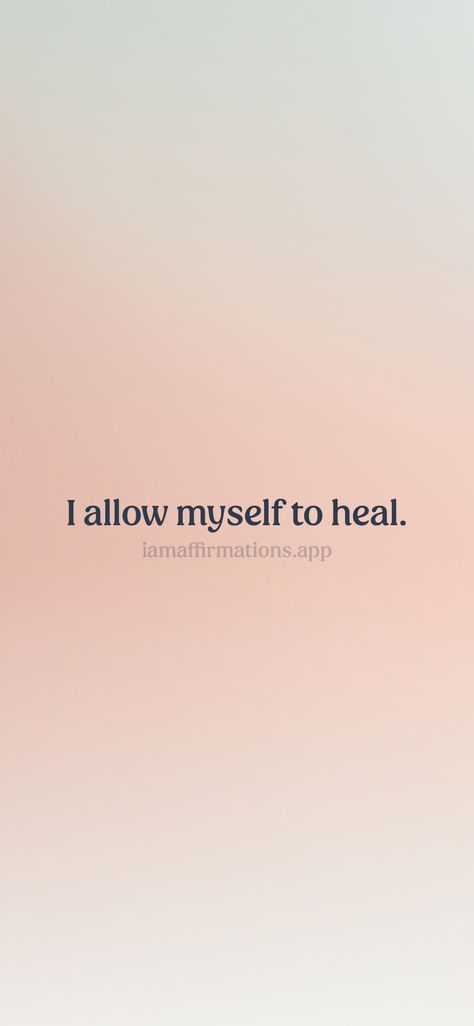 I allow myself to heal. From the I am app: https://iamaffirmations.app/download I Am A Healer, I Healed, I Am Healed, I Am Healing, I Am Healthy, Vision Board Pictures, Vibrational Energy, Manifestation Board, Healing Quotes