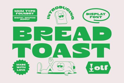 Bread Toast is a bold and thick lettered display font. Dynamic and trendy, this font will instantly make your creations stand out. Try before you buy Bread Toast font for iOS, Android, macOS, or Windows for free, or you can download the full version with a commercial license here. Bread Toast Display Font License: Personal, […] Get your free download of the Bread Toast Font now at FreeFontDL - Free Font Download! Fonts For Graphic Design, Font Trends, Food Font, Free Commercial Fonts, Trendy Fonts, Fonts Handwriting, Professional Fonts, Bread Toast, Modern Sans Serif