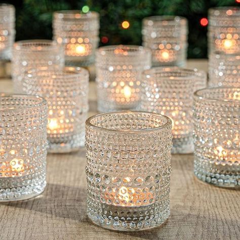 Amazon.com: 36 Pcs Votive Candle Holders for Table Centerpiece, DIY Wax Filling Clear Glass Tea Light Candle Holders Sets, Tealight Candle Holders for Wedding Decor Gift Home Decoration（Clear,36） : CDs & Vinyl Clear Glass Candle Holders, Glass Tealight Candle Holders, Tea Light Candle Holders, Glass Votive Candle Holders, Diy Wax, Tea Light Holders, Wedding Reception Tables, Glass Votive, Decoration Birthday