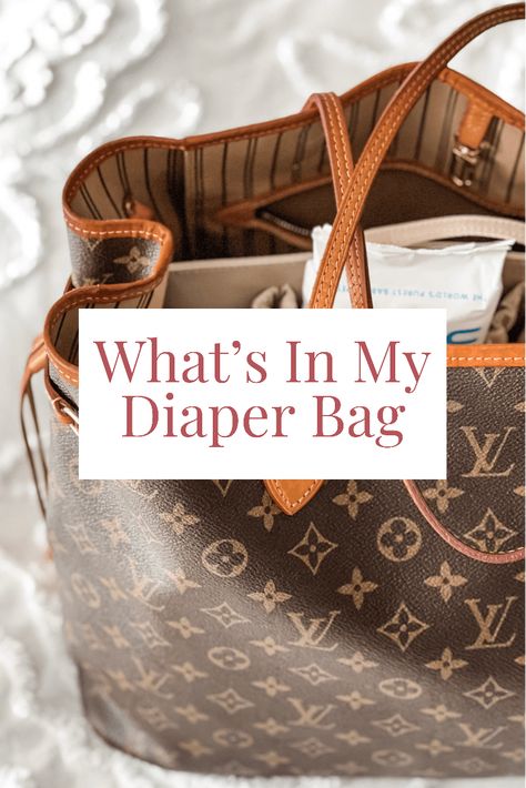 How I Turned My Tote into a Diaper Bag: How I Organize My Favorite Baby Products for Life On-the-Go, plus a Free Printable Packing Checklist! What's In My Diaper Bag, How To Pack A Diaper Bag, Toddler Diaper Bag Essentials, What To Pack In Diaper Bag, Diaper Bag Gift Basket, Diaper Bag Louis Vuitton, Packing Diaper Bag, Tote Bag Organization, Diaper Caddy Essentials