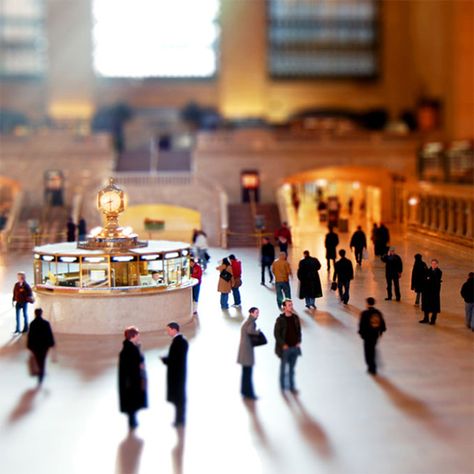 Tilt Shift Photos, Tilt Shift Photography, Tilt Shift Lens, Miniature Photography, Grand Central Station, Tilt Shift, Grand Central, Fun Shots, Photography Techniques