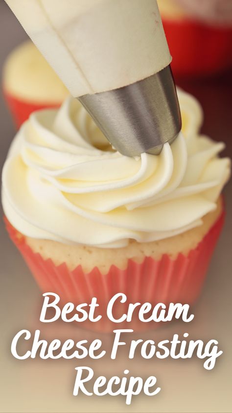 Best Cream Cheese Frosting Recipe - Appetizers & Entrees Cream Cheese Icing Cupcakes, Best Cream Cheese Frosting For Cake, Strawberry Cupcakes Cream Cheese Frosting, Preppy Kitchen Cream Cheese Frosting, Cream Cheese Frosting With Pecans, Yummy Cream Cheese Frosting, Cream Cheese Frosting For Muffins, Condensed Milk Cream Cheese Frosting, Buttercream Cheese Frosting