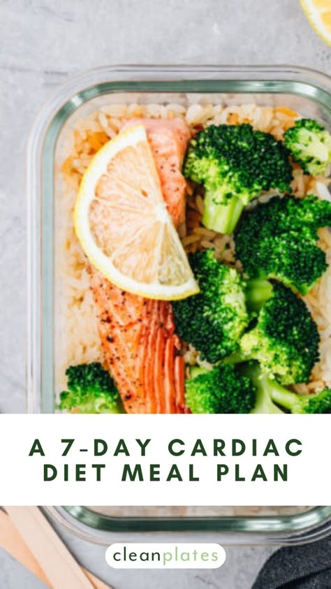 A 7-Day Cardiac Diet Meal Plan for a Healthier Heart Cardiac Diet Recipes, Heart Healthy Diet Recipes, Cholesterol Friendly Recipes, Heart Healthy Food, Heart Healthy Meals, Heart Healthy Recipes Low Sodium, Recipes Low Sodium, Heart Healthy Foods, Smoothies Vegan