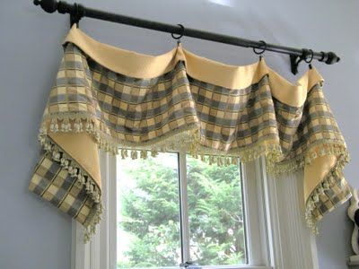 Maison Decor: Portfolio wonderful window treatments on this site Drape Designs, Valance Styles, Valance Diy, Southwest Furniture, Valance Ideas, Drapery Ideas, Windows Curtains, Window Valances, Diy Window Treatments