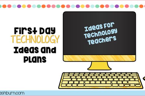 Technology Teaching Resources with Brittany Washburn: First Day of School Technology Plans Elementary Computer Lab Lessons, Classroom Expectations Poster, School Computer Lab, Elementary Computer Lab, Computer Lab Classroom, Technology Lesson Plans, Technology Classroom, Technology Teacher, Technology Lesson