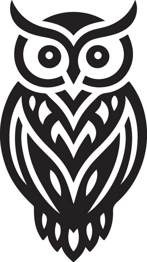 Stencil Patterns Printable Design, Owl Line Art, Lazer Engraver, Owl Garden Art, Owl Stencil, Free Stencils Printables Templates, Owl Outline, Stencils Printables Templates, Simple Owl