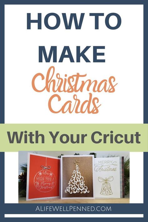 In this tutorial, we’ll make Christmas Cards with your Cricut. We’re also adding some bling by using foil, pens, and Nuvo Drops!. #fontlove #alphabetart #typographytrends Foil Transfer Cricut, Diy Christmas Cards Cricut, Dyi Christmas Cards, Cricut Pens, Cricut Christmas Cards, Cricut Foil, Foil Christmas Cards, Make Christmas Cards, Christmas Card Tutorials