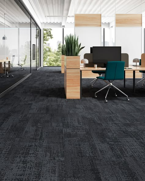 Office Carpet Design, Tile Design Floor, Carpet Tile Ideas, Church Lobby Design, Carpet Tiles Design, Dark Grey Carpet, Carpet Tiles Office, Garage Conversion Ideas, Office Flooring