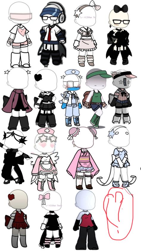 This is the skins in gacha life,u can take and do the skins in ur gacha life❤️ Make Oc Challenge, Gacha Life Sleep Outfits, Gacha Base Poses Cute, Duck Wallpaper, Characters Inspiration Drawing, Club Outfit Ideas, Art Tools Drawing, Sketches Tutorial