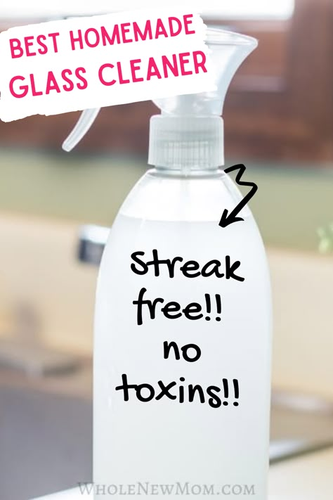 Discover this easy to make Natural DIY Homemade Window and Glass Cleaner recipe and you will never want to use anything else.  It has no nasty chemical toxic ingredients! It's simple to make, costs less than store bought, actually works much better and leaves your windows and glass streak free! So much better for your home and the environment. Homemade Glass Cleaner Rubbing Alcohol, Natural Glass Cleaner Recipes, Homemade Window Cleaner Rubbing Alcohol, Diy Glass Cleaner Streak Free, Jet Dry Window Cleaner Recipe, Streak Free Glass Cleaner Homemade, Diy Streak Free Glass Cleaner, All Natural Glass Cleaner, Diy Window Cleaner Vinegar