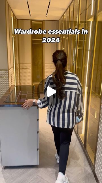 Anisha Sethi on Instagram: "Must Have Wardrobe Essentials 2024✨✨ . Walk in wardrobes done by @qubedesign_ks ♥️♥️ . #wardrobe #wardrobeaccessories #wardrobeinteriors #trending #trendingreels #trendingsongs #trendingaudio #instainterior #interiordesignideas #interiorstyling #interiordecor #interiorinspiration #anishasethi #qubeoffice" Big Wardrobe Ideas, Wardrobe Layout Plan, Wardrobe Partition Ideas For Women, Saree Hangers In Wardrobe, Trending Wardrobe Design 2024, Wardrobe Internal Design Indian, Wardrobe Design Indian, Indian Wardrobe Interior Design, Indian Closet Organization