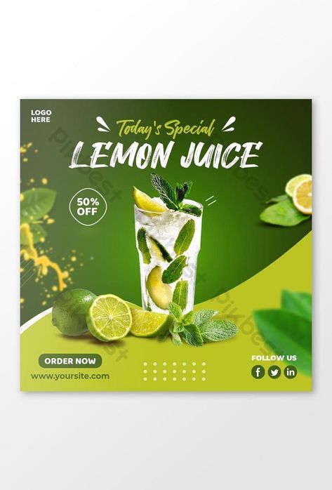 special lemon juice social media instagram post templates Drink Social Media Post Design, Drink Instagram Post, Juice Poster Design Creative, Juice Instagram Post, Juice Social Media Design, Juice Social Media Post, Product Sales Design, Poster Product Design, Drink Poster Design