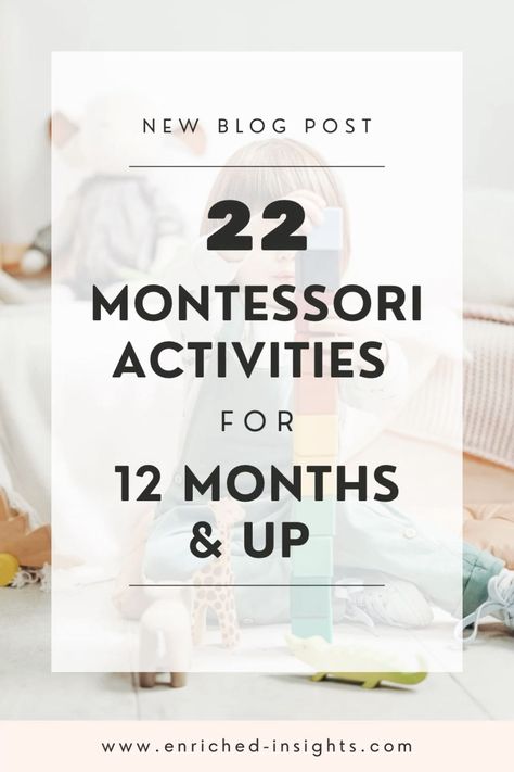 Montessori Activities and Toys for 12 months old and up Montessori 12 Months, Montessori Activities Baby, Nursery Montessori, Activities For One Year Olds, Diy Montessori Toys, Montessori Nursery, Practical Life Activities, Montessori Activity, Montessori Diy