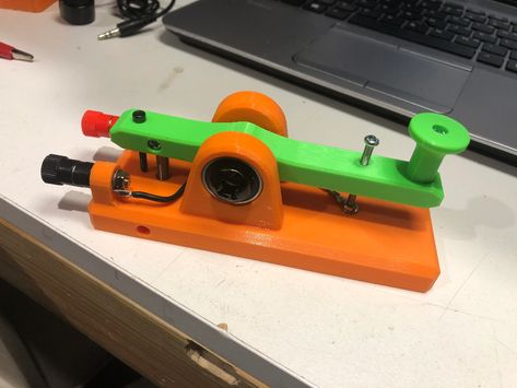 Straight Morse Code Key by jamdiversified - Thingiverse Morse Code, 3d Printer, 3d Printed, Vacuum Cleaner, 3d Printing, Printer, Carving, Coding, Key