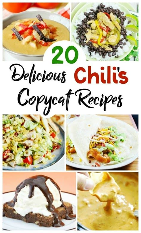 Chilis Restaurant Recipes, Chilis Copycat Recipes, Copycat Food, Restaurant Recipes Famous, Molten Lava Cake, Recipes Copycat, Restaurant Copycat Recipes, Copy Cat Recipe, Restaurant Copycat