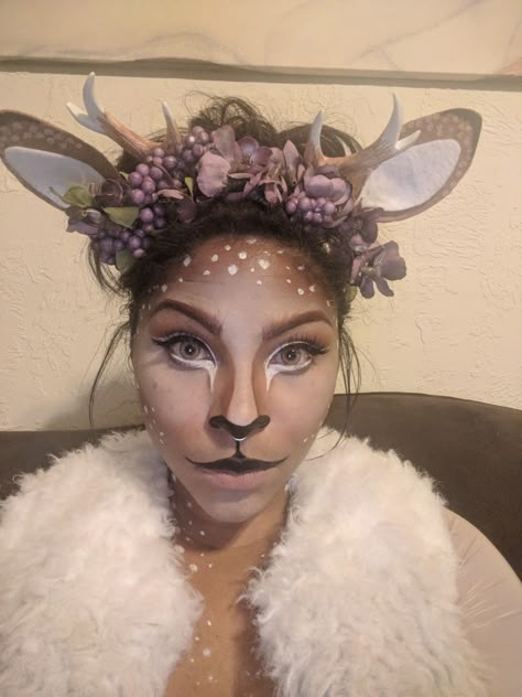 Satyress Art, Fawn Outfit, Minotaur Costume, Fae Oc, Fawn Costume, Cosplay Crafts, Reindeer Diy, Deer Outfit, Winter Reindeer