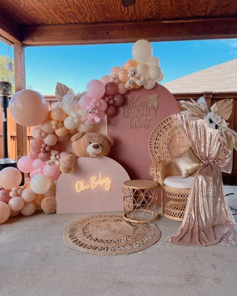 We Can’t Barely Wait, Girl Babyshower Decoration Ideas, We Can Bearly Wait Balloon Garland, We Bearly Can Wait, We Can Barely Wait Backdrop, Can’t Bearly Wait Baby Shower Decorations, Bearly Baby Shower Ideas, We Can Bearly Wait Baby Shower Backdrop, Babyshower Themes For Baby Girl