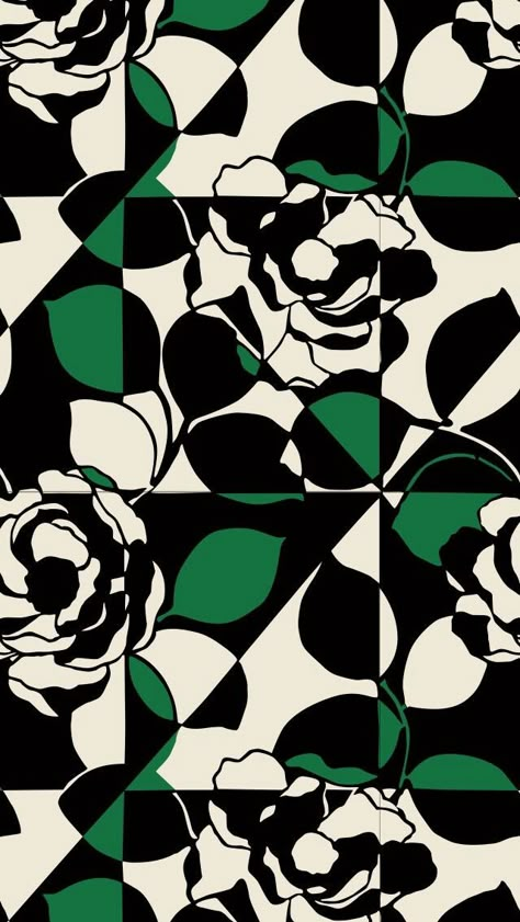 Imperial Rose - Vera Bradley Wallpaper Pattern Design Inspiration, Textile Pattern Design, Geometric Flower, Print Inspiration, Print Ideas, Retro Modern, Graphic Patterns, Textile Patterns, Textile Prints