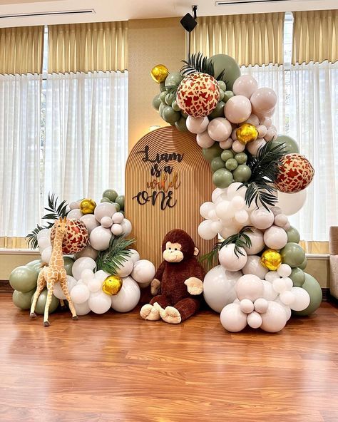 Wild One First Birthday Decorations, Baby's First Birthday Ideas, Birthday Boy Themes 1st, 1st Year Birthday Decoration Ideas, Children Birthday Decoration Ideas, Birthday Theme For Boys 1st, Wild 1 Birthday Party Boy, 1 Year Birthday Decoration Ideas, One Year Birthday Theme Boy