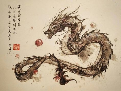 Shared by Mistire. Find images and videos about drawing, chinese and dragon on We Heart It - the app to get lost in what you love. Chinese Dragon Drawing, Ink Dragon, Asian Mythology, Winx Club Musa, Raya The Last Dragon, Road To El Dorado, Chinese Dragon Art, Chinese Army, Nirvana In Fire