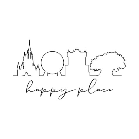 Hollywood Studios Tattoo, Disney Cricut Designs, Disney Parks Tattoo Ideas, Disney World Tattoo Ideas, Disney Tattoo Simple, Disney Park Tattoo, Disney World Drawings, Disney Outline Drawing, Disney Tattoos Small Meaningful