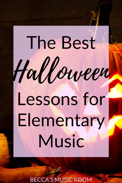 Halloween Music Lessons For Kindergarten, Halloween Music Class Activities, Halloween Music Class, Fall Music Activities, Halloween Music Lessons, Halloween Music Activities, October Lesson Plans, October Music, Halloween Lesson Plans