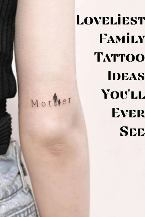 31 Loveliest Family Tattoo Ideas You'll Ever See Tattoos Ideas For Family, Family Tattoos Women, Family Of 3 Tattoo Ideas, Family Symbol Tattoo, Tattoos That Represent Family, Tattoos Representing Family, Family Tattoos Ideas, Stick Figure Tattoo, Family Sleeve Tattoo