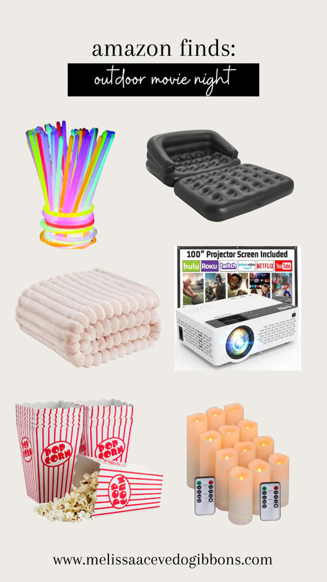 Transform your backyard into the ultimate outdoor movie haven with these essentials! 🌟🍿 From a cozy inflatable sofa to soft blankets, popcorn buckets, and a high-quality screen projector – make your outdoor movie night unforgettable. 🎬✨ Create lasting memories under the stars with family and friends. 🌌🛋️ #OutdoorMovieNight #BackyardFun #MovieNightEssentials #FamilyTime #HomeEntertainment Outdoor Movie And Fire Pit, Outdoor Winter Movie Night, Movie Night Outdoor Ideas, Movie Night Setup Indoor, Christmas Outdoor Movie Night, Movie Night Seating Ideas, Kids Movie Night Ideas Indoor, Outdoor Movie Seating Ideas, Family Movie Night Ideas Living Rooms