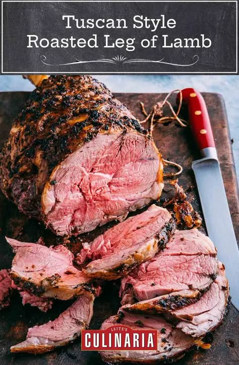 This unbelievably tender Tuscan syle roasted leg of lamb is rubbed with a garlic, rosemary, and olive oil paste. It's a celebration-worthy main dish, perfect for the holidays. #lambrecipes #easterrecipes #legoflamb #italian Lamb Roast Recipe, Boneless Leg Of Lamb, Lamb Leg Recipes, Easter Cooking, Ribeye Roast, Roast Lamb Leg, Special Meals, Prime Rib Recipe, Leg Of Lamb