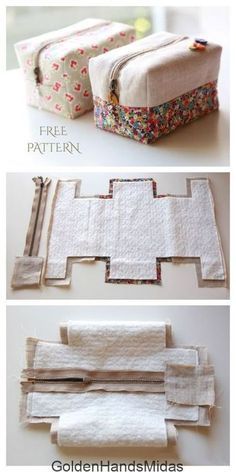 Box Pouch Pattern Free Sewing, Boxy Bag Pattern Free, Boxy Pouch Pattern Free, Box Pouch Pattern, Box Bag Pattern, Box Bag Tutorial, Boxy Bags, Christmas Gift Tags Handmade, Diy Sewing Tutorials