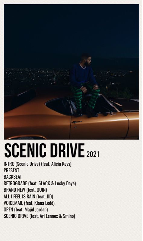 Khalid Album Poster, Scenic Drive Khalid, Khalid Album Cover, Khalid Poster, Majid Jordan, Albums Covers, Drive Poster, Decorate Room, Kiana Lede