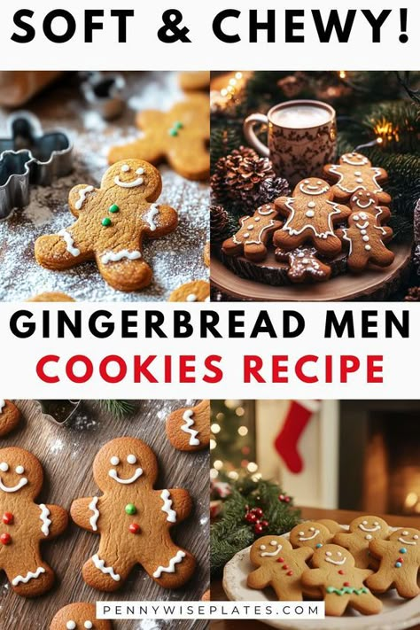 If you're searching for the ultimate gingerbread men cookies, this recipe is a must-try! With perfectly spiced dough and soft gingerbread cookies that hold their shape, you’ll be baking these all holiday season. This ginger bread cookies recipe is easy to follow and guaranteed to impress. Click to read the full recipe and follow us for more delicious holiday ideas! Ginger Bread Men Recipes, Easy Gingerbread Man Recipe, Easy Gingerbread Men, Ginger Man Cookies, Gingerbread Man Cookie Recipe, Apple Crisp With Oatmeal, Gingerbread Man Recipe, Gingerbread Cookies Recipe, Gingerbread Men Cookies