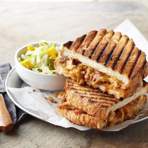 Southwestern Chicken Panini Grilled Sandwich Recipes, Grilled Sandwich Recipe, Mango Slaw, Southwestern Chicken, Grill Sandwich, Chicken Panini, Grilled Sandwiches, Panini Recipes, Cold Sandwiches