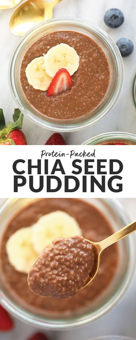 High Protein Chia Pudding, Protein Chia Seed Pudding, What Is Healthy Food, Chia Seed Recipes Pudding, Packed Breakfast, Fit Foodie Finds, Chocolate Chia Pudding, Healthy Food Habits, Chia Seed Recipes