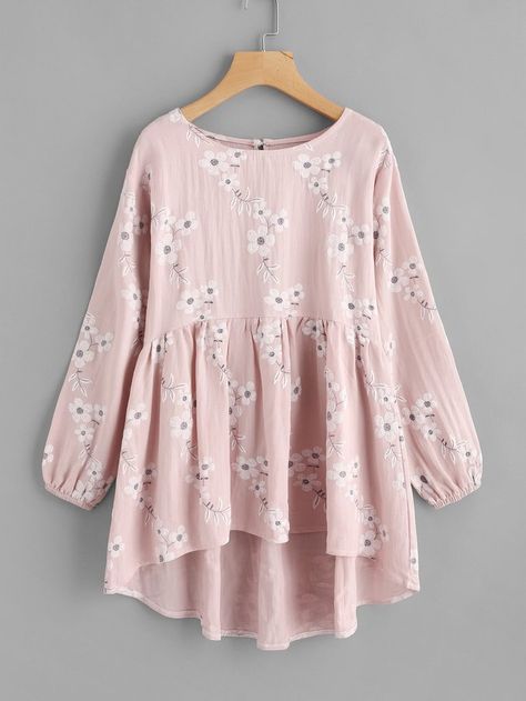 Babydoll Blouse, Fashion Tops Blouse, Hijabi Outfits Casual, Trendy Fashion Tops, Frock Design, Fashion Attire, Designs For Dresses, Stylish Dress Designs, Ladies Tops Fashion