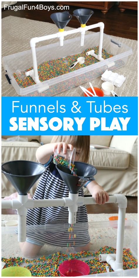 Pvc Pipe Sensory Table, Diy Outdoor Sensory Play, Tubes And Tunnels Dramatic Play, Pvc Pipe Water Play, Diy Sensory Table Pvc, Pvc Pipe Projects For Kids, Activity Preschoolers, Diy Pvc Pipe Projects, Outdoor Sensory Play